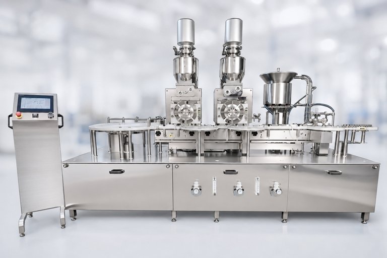 Automatic Single Wheel Dry Syrup Powder Filling Machine